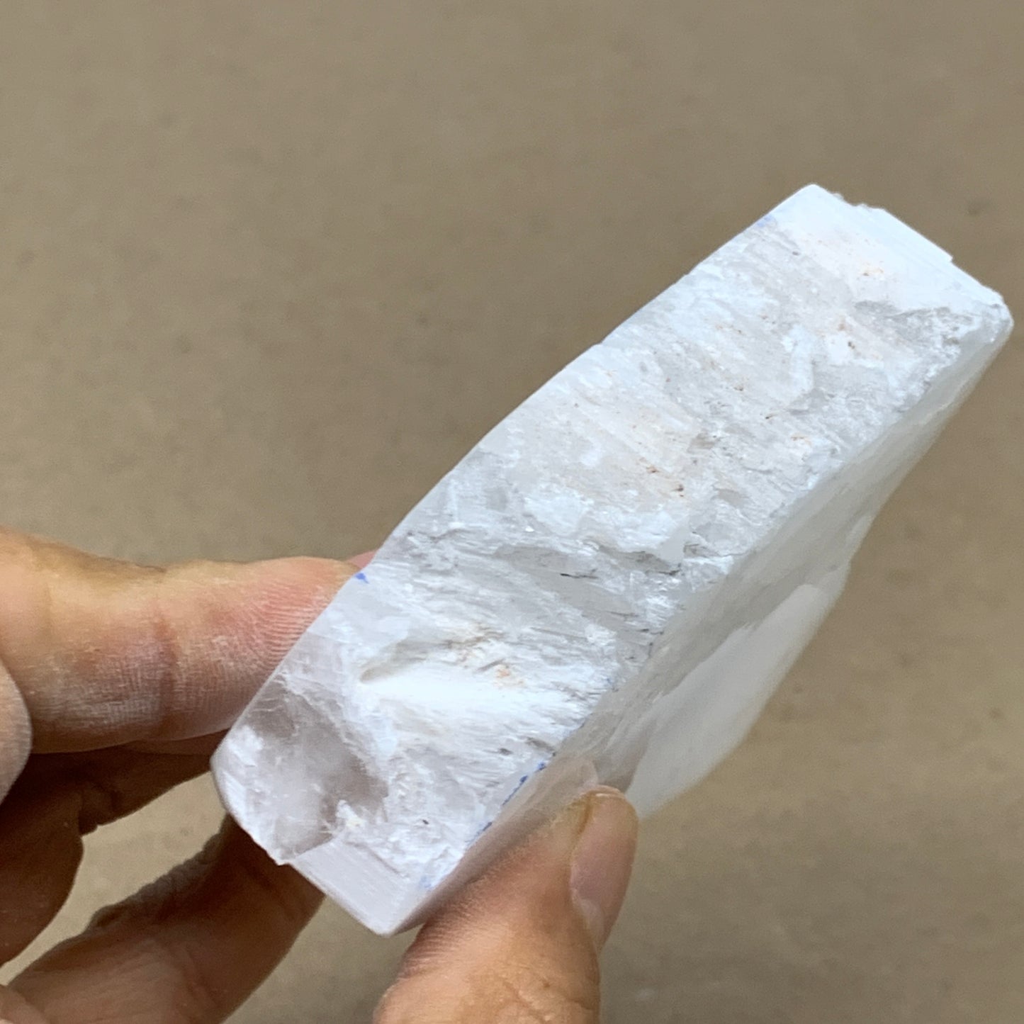 0.54 lbs, 3.8"x2.9"x1", Natural Clear Selenite Crystal Slab Gemstone, B36948