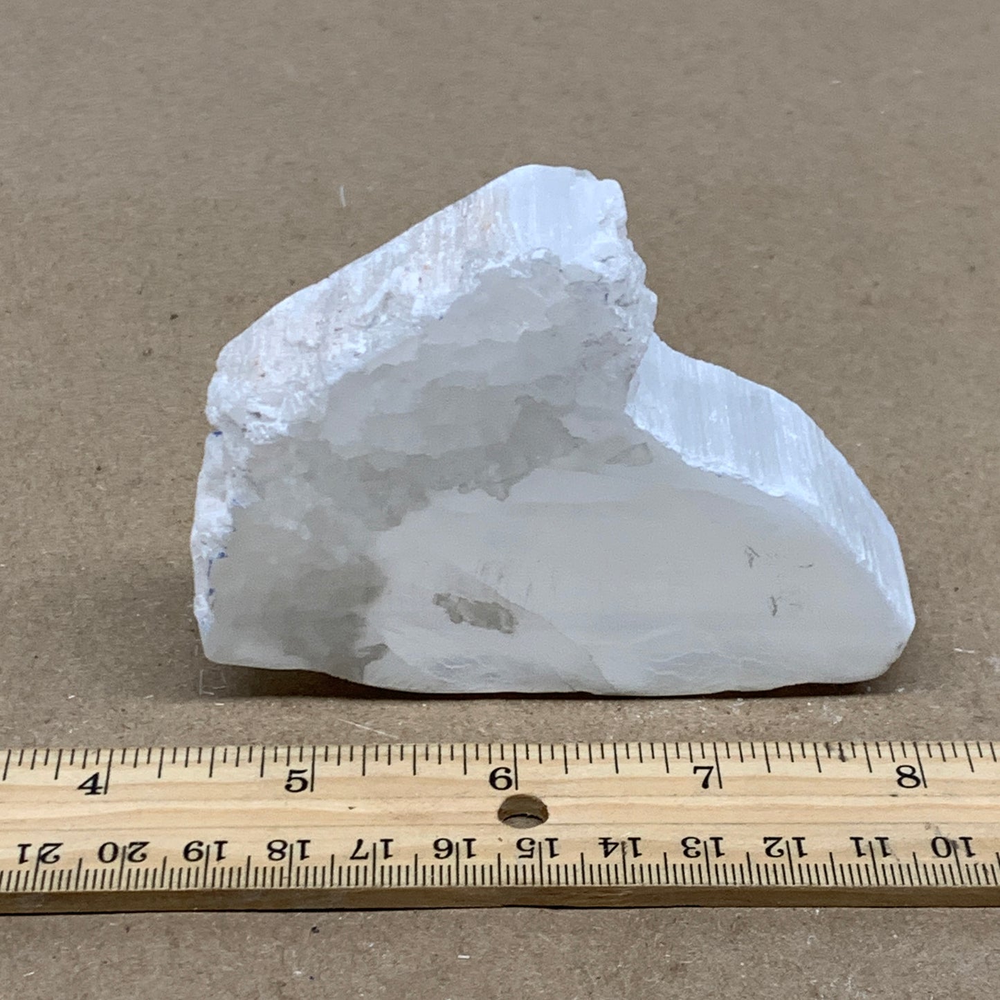 0.54 lbs, 3.8"x2.9"x1", Natural Clear Selenite Crystal Slab Gemstone, B36948