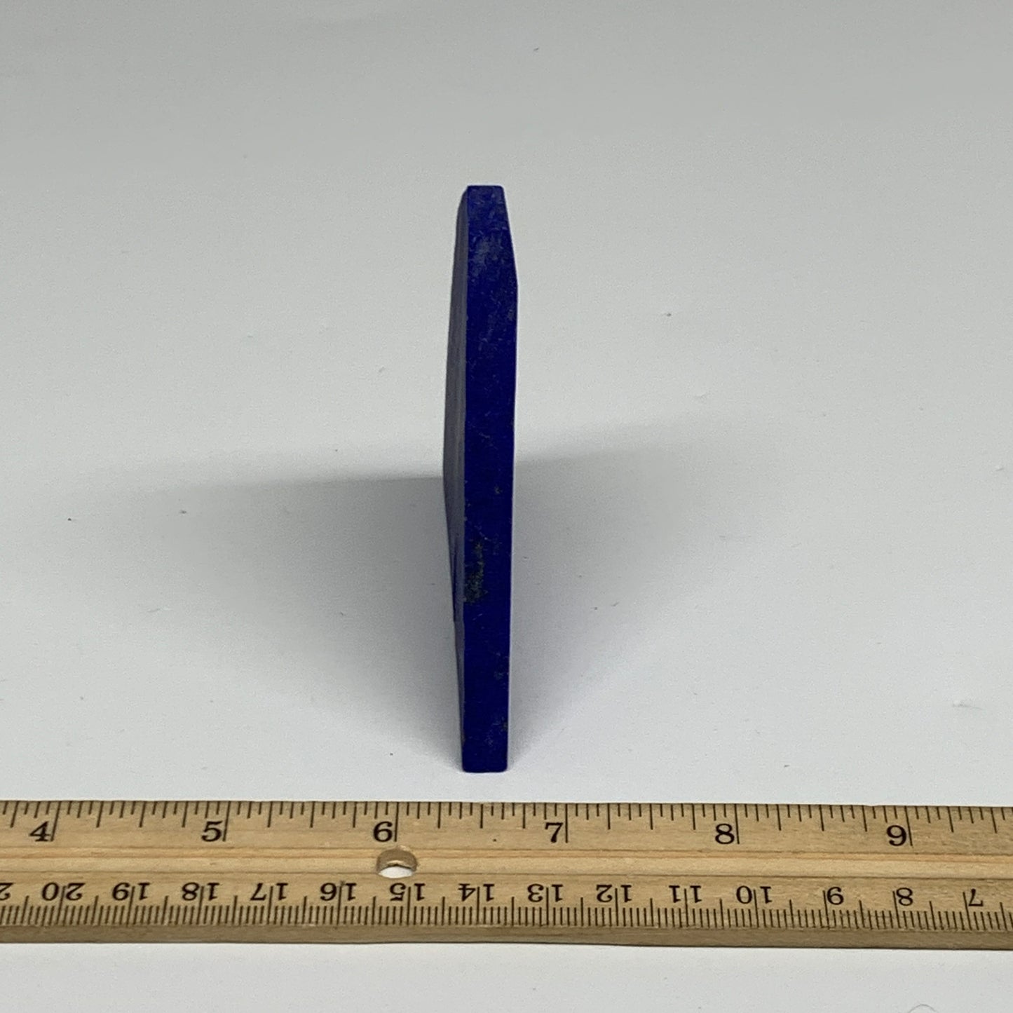 84.1g, 3.3"x3.1"x0.2", High Grade Natural Rough Lapis Lazuli @Afghanistan,B32679