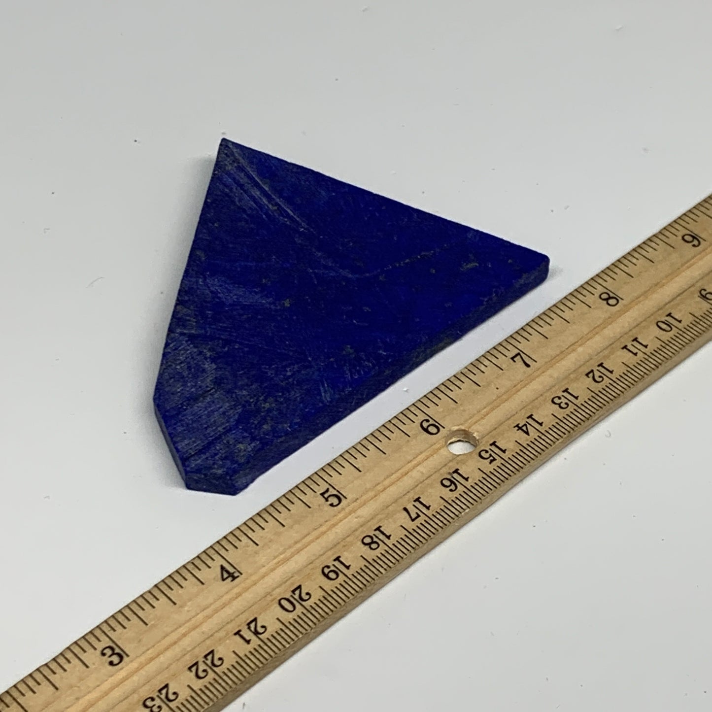 84.1g, 3.3"x3.1"x0.2", High Grade Natural Rough Lapis Lazuli @Afghanistan,B32679