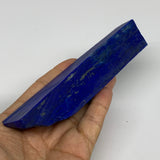 212.9g, 5.6"x1"x0.9", High Grade Natural Rough Lapis Lazuli @Afghanistan,B32682