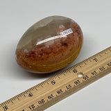266g, 2.8"x2" Natural Green Onyx Egg Gemstone Mineral, from Pakistan, B32013