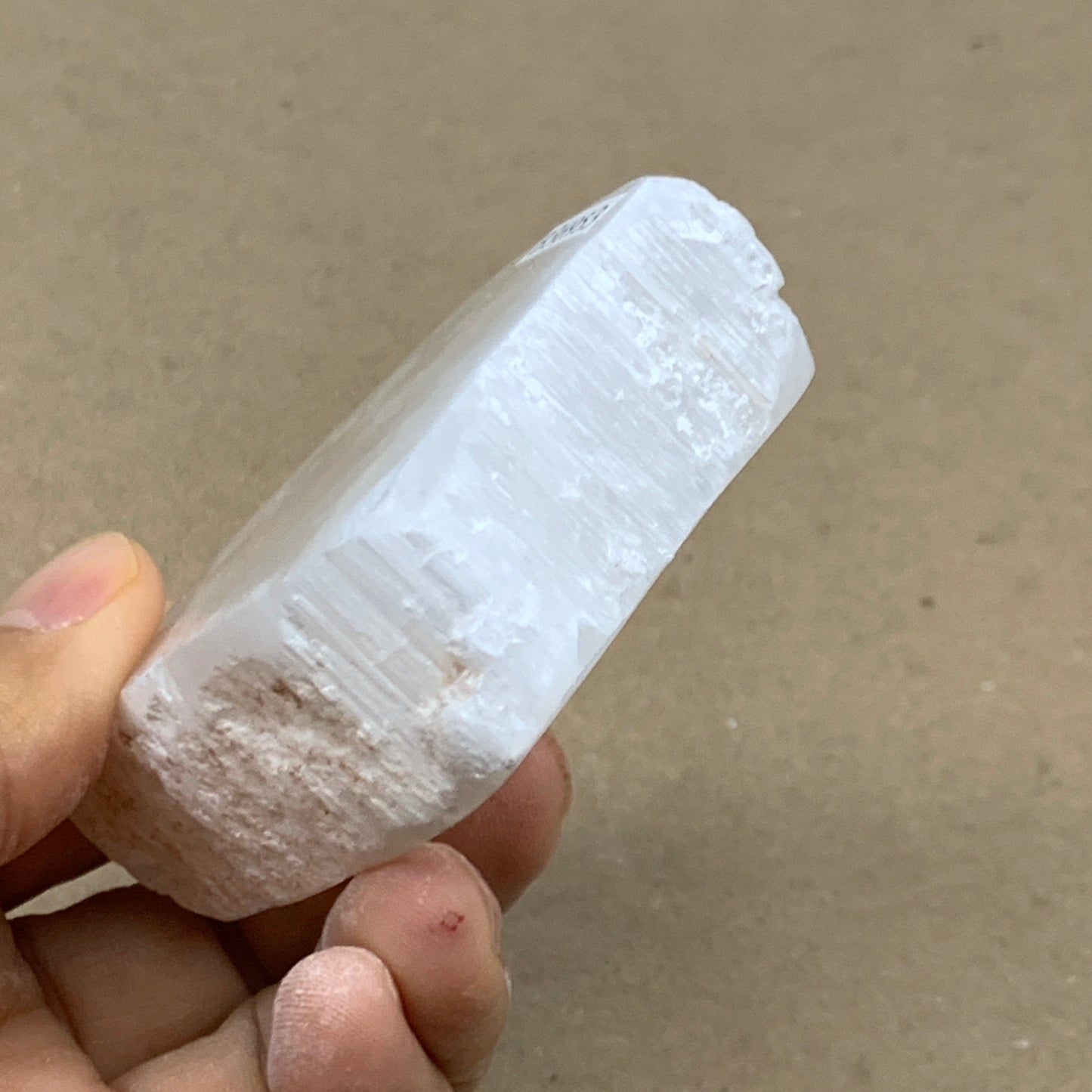 0.33 lbs, 2.4"x2.3"x0.9", Natural Clear Selenite Crystal Slab Gemstone, B36953