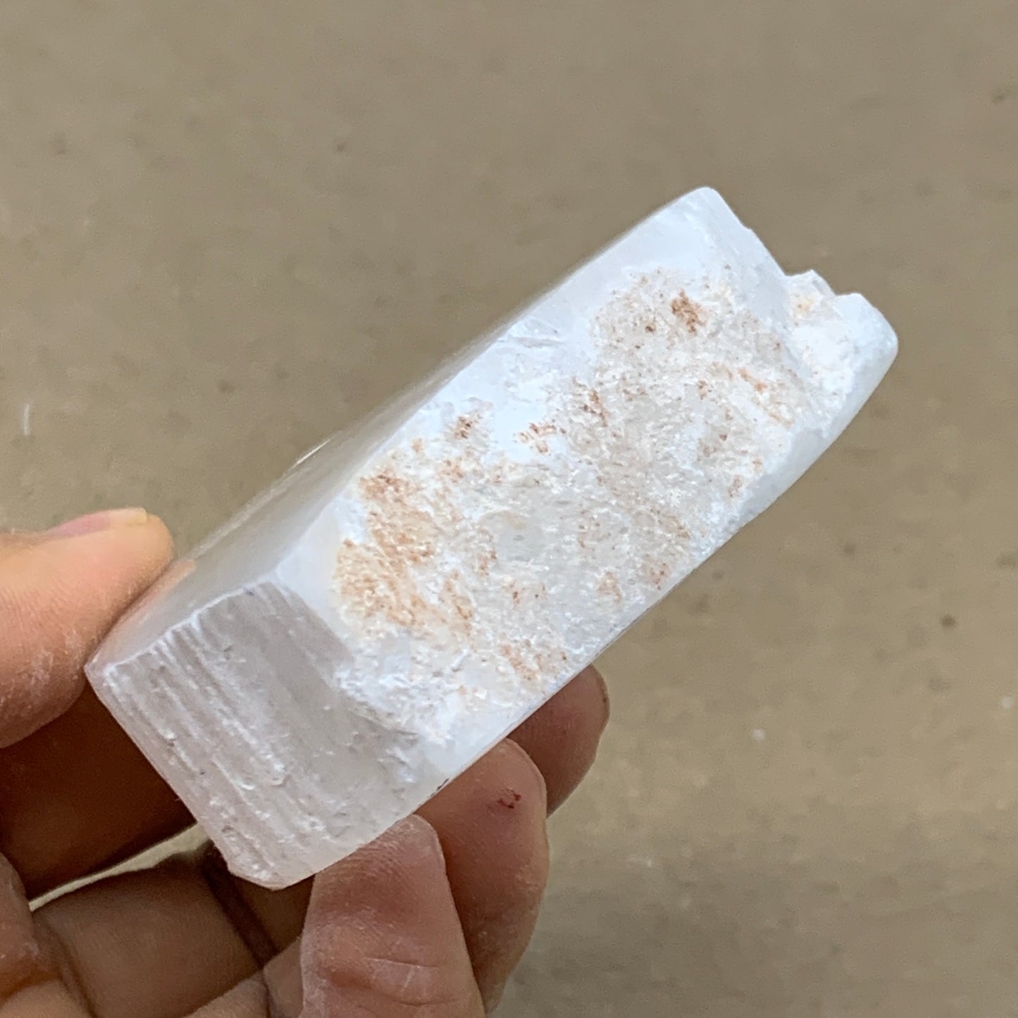 0.33 lbs, 2.4"x2.3"x0.9", Natural Clear Selenite Crystal Slab Gemstone, B36953