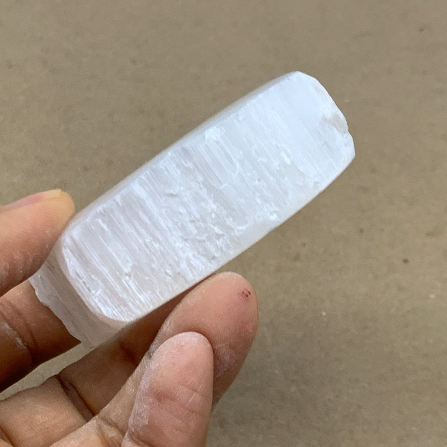 0.33 lbs, 2.4"x2.3"x0.9", Natural Clear Selenite Crystal Slab Gemstone, B36953