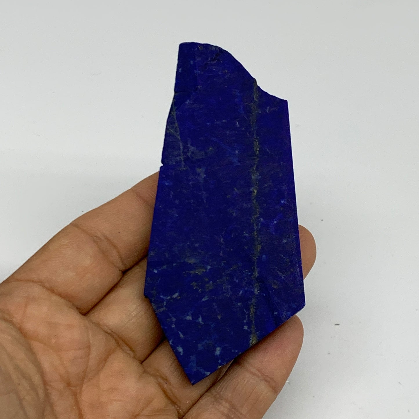 78.8g, 3.7"x1.6"x0.4", High Grade Natural Rough Lapis Lazuli @Afghanistan,B32684