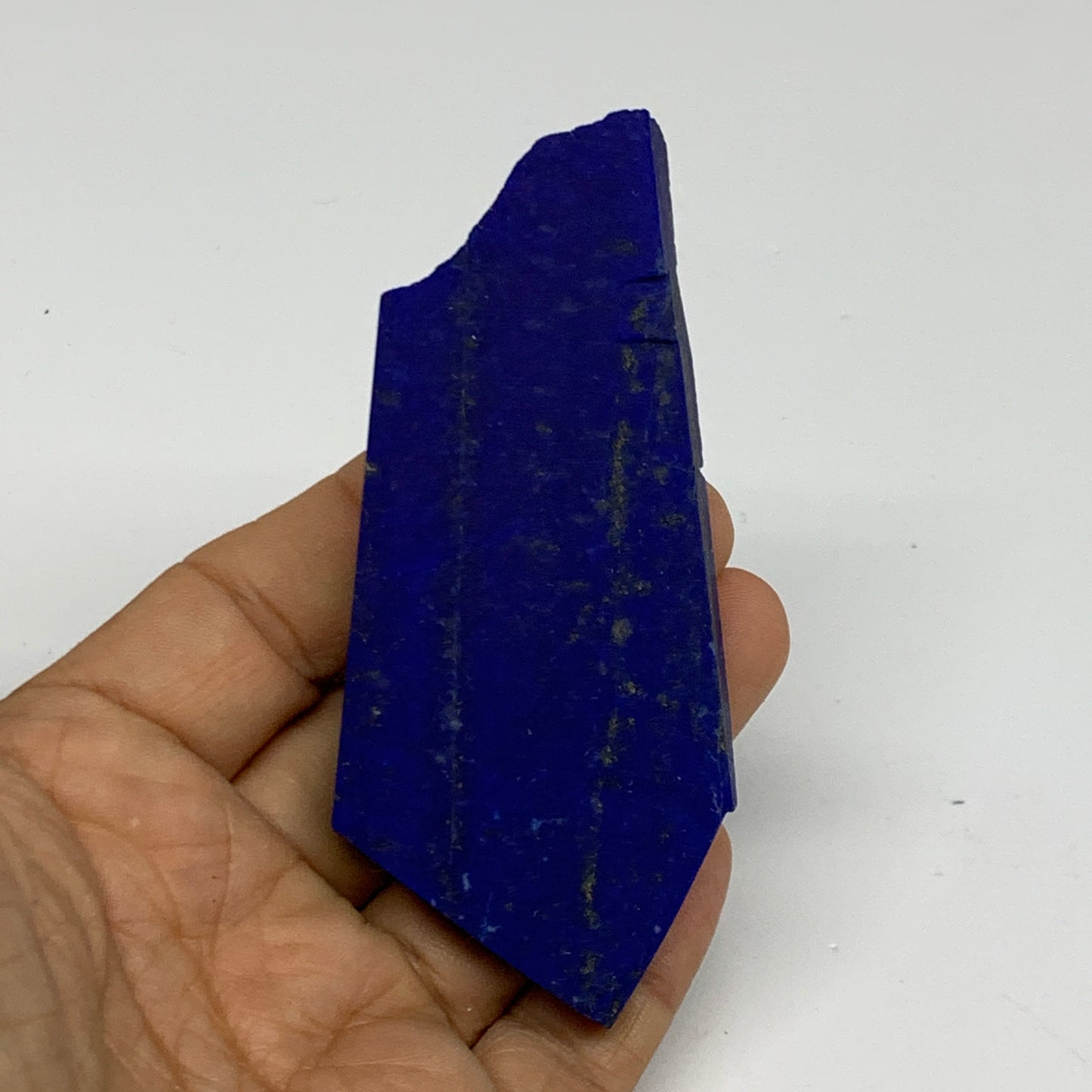 78.8g, 3.7"x1.6"x0.4", High Grade Natural Rough Lapis Lazuli @Afghanistan,B32684