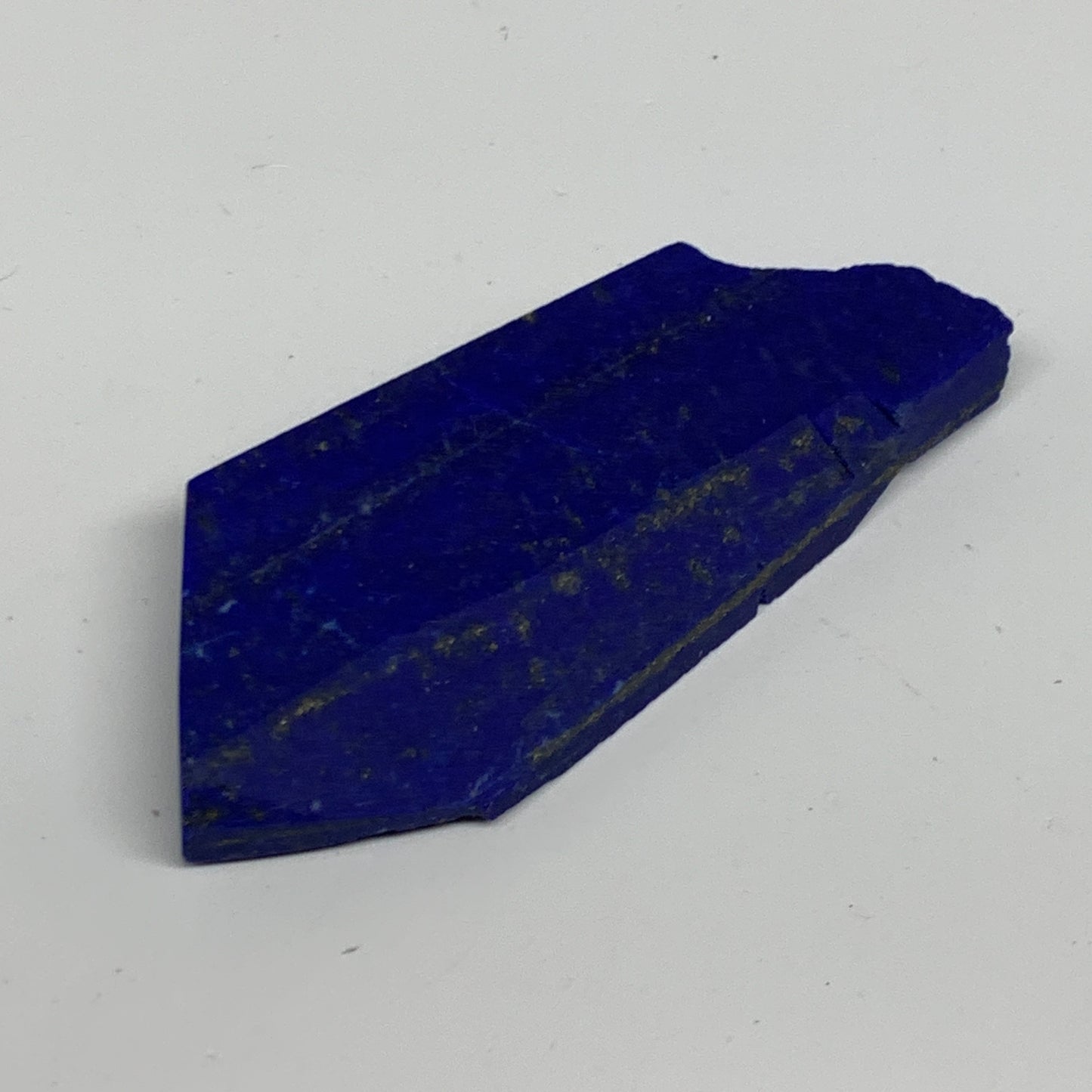 78.8g, 3.7"x1.6"x0.4", High Grade Natural Rough Lapis Lazuli @Afghanistan,B32684