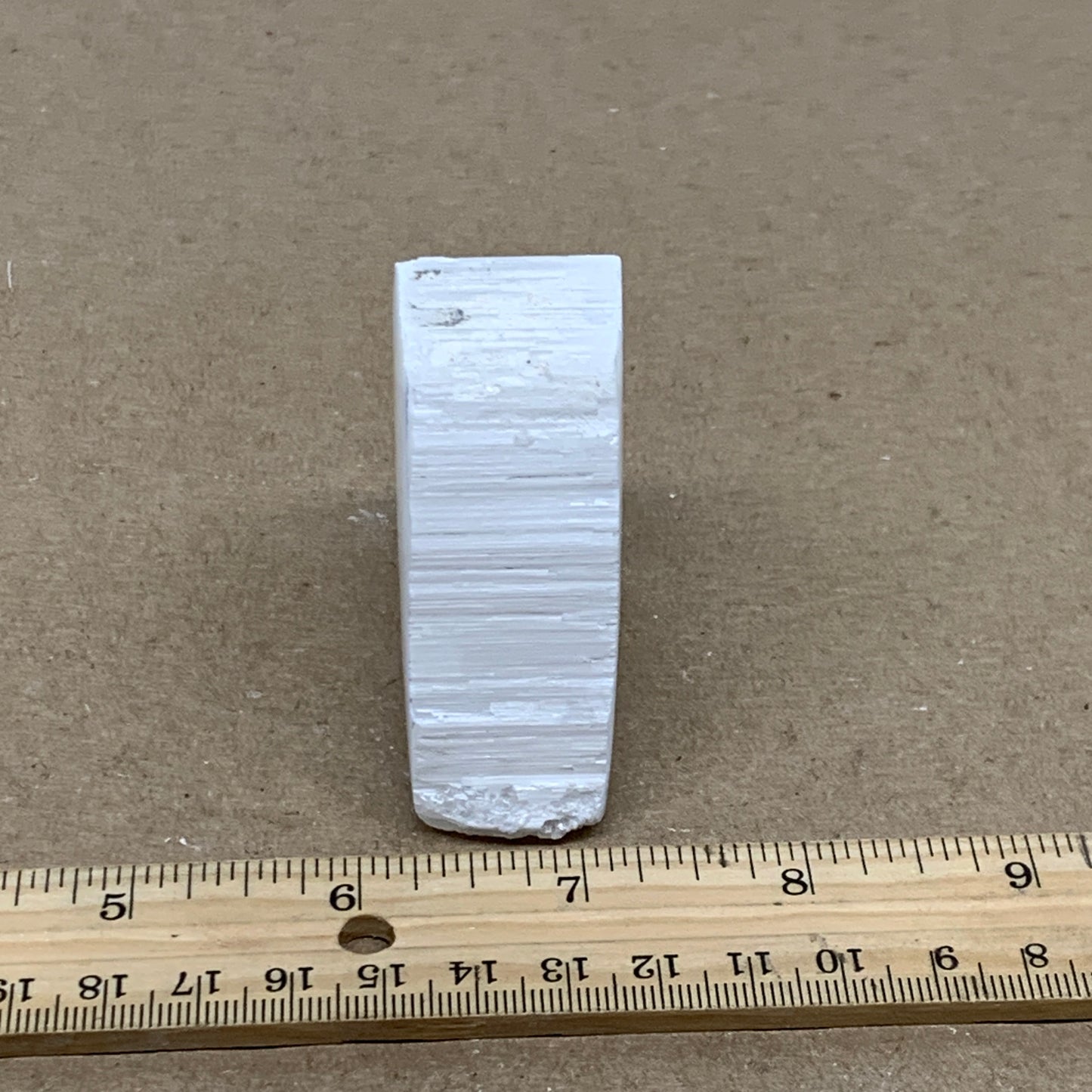 0.29 lbs, 2.3"x2.3"x1", Natural Clear Selenite Crystal Slab Gemstone, B36954