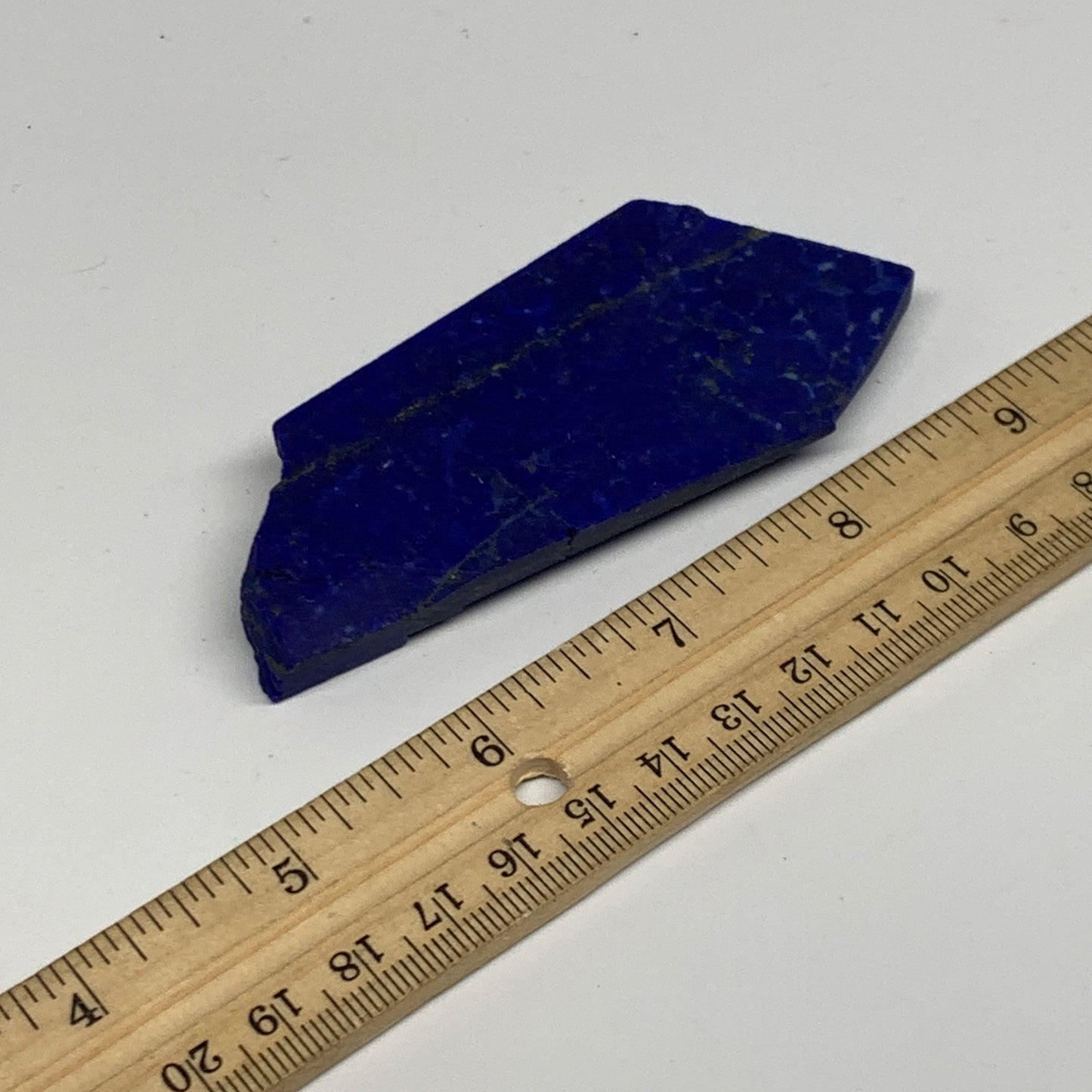 78.8g, 3.7"x1.6"x0.4", High Grade Natural Rough Lapis Lazuli @Afghanistan,B32684