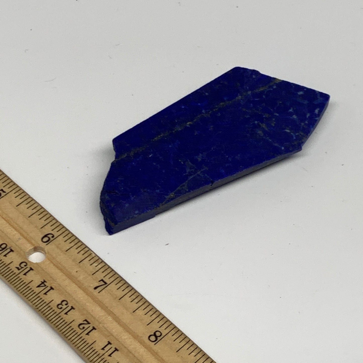 78.8g, 3.7"x1.6"x0.4", High Grade Natural Rough Lapis Lazuli @Afghanistan,B32684