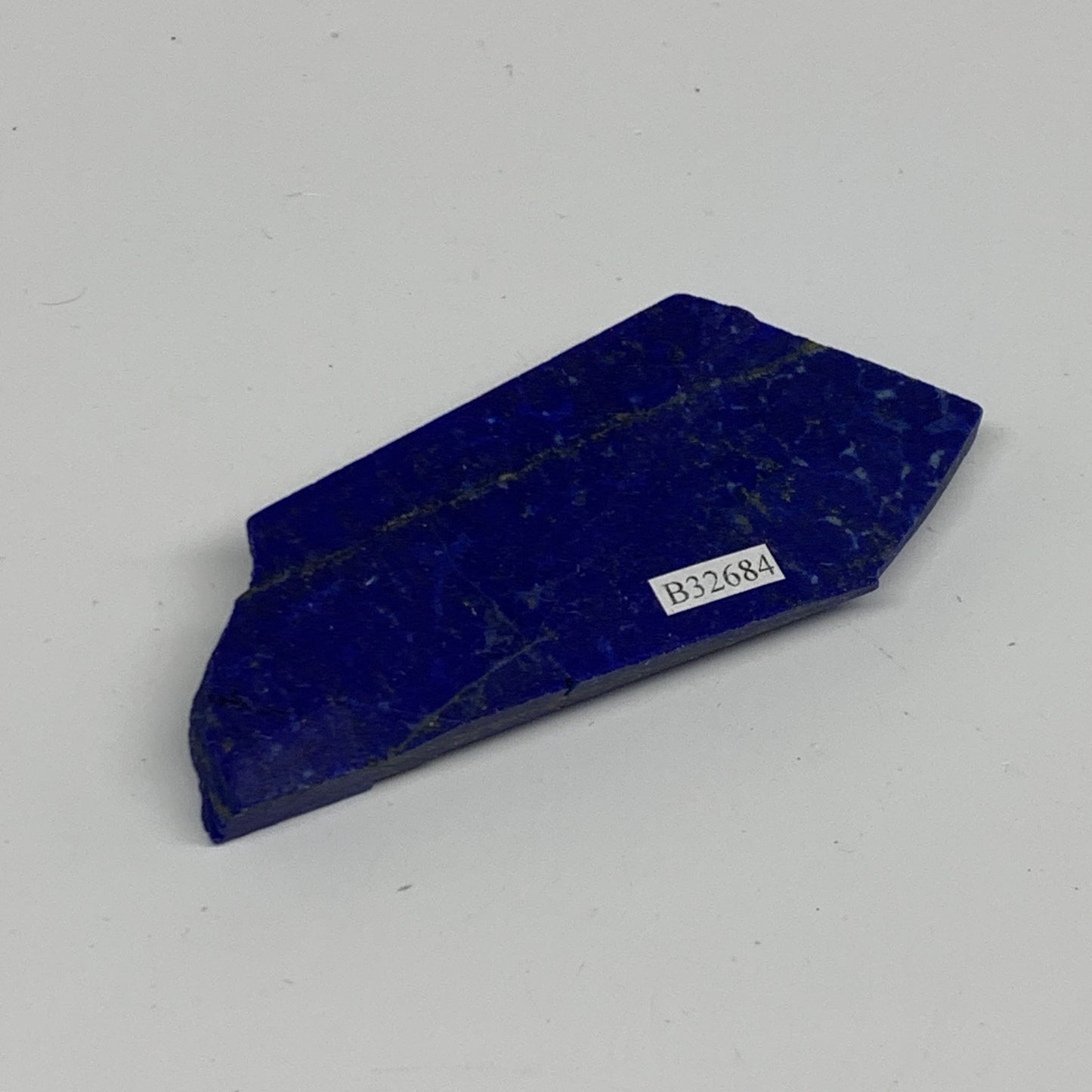 78.8g, 3.7"x1.6"x0.4", High Grade Natural Rough Lapis Lazuli @Afghanistan,B32684