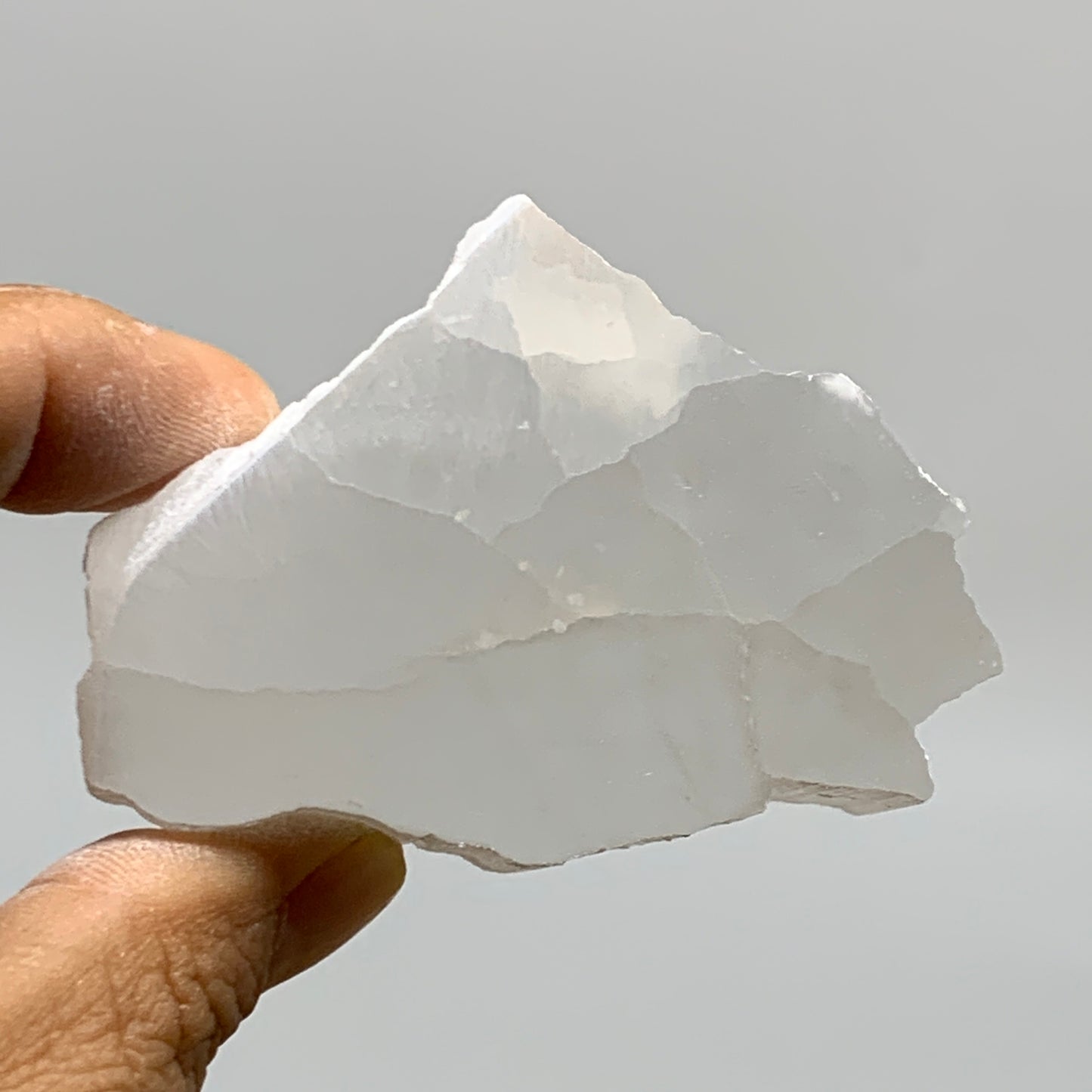 0.26 lbs, 2.6"x1.8"x1", Natural Clear Selenite Crystal Slab Gemstone, B36955