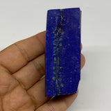 137.6g, 2.6"x1.1"x1", High Grade Natural Rough Lapis Lazuli @Afghanistan,B32685