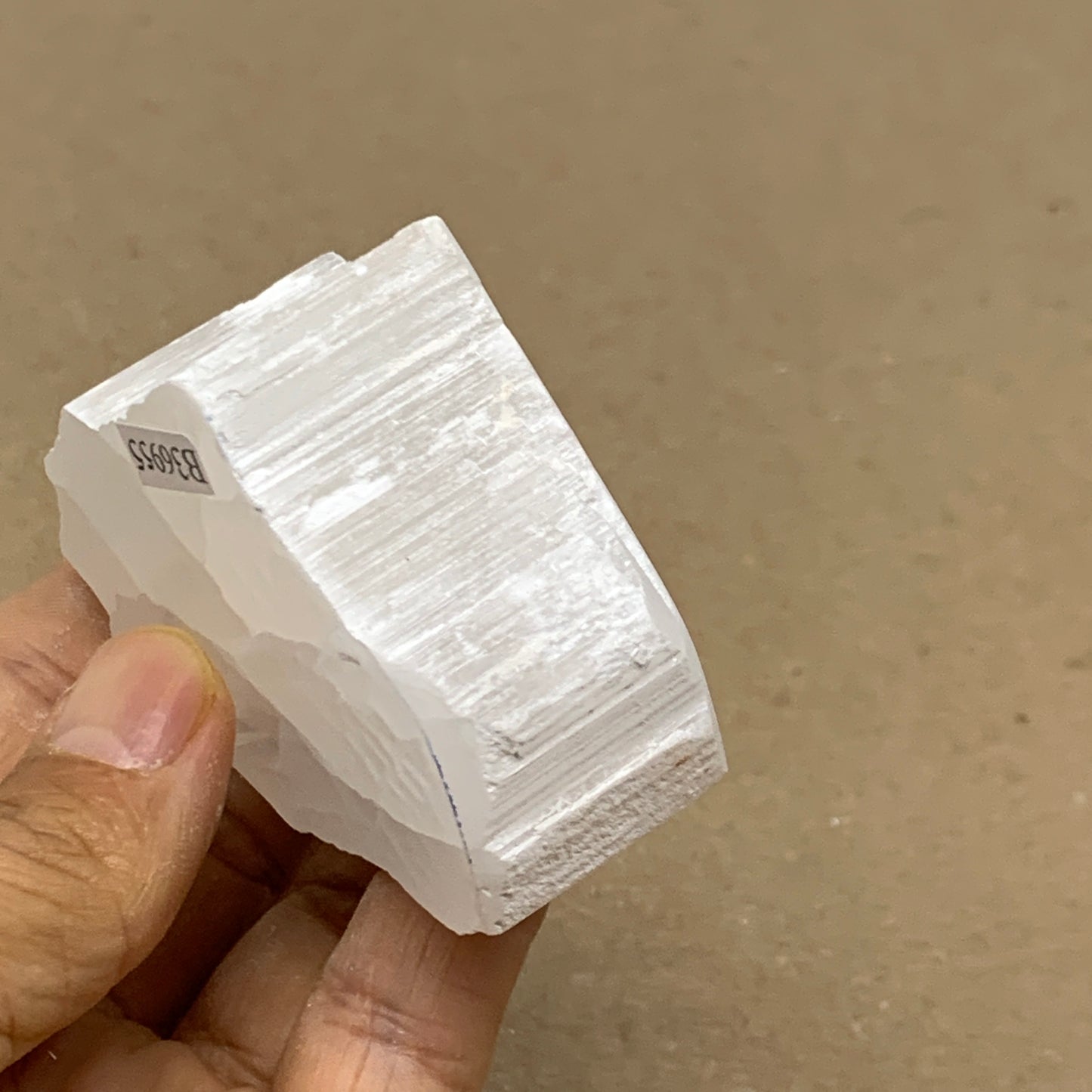 0.26 lbs, 2.6"x1.8"x1", Natural Clear Selenite Crystal Slab Gemstone, B36955