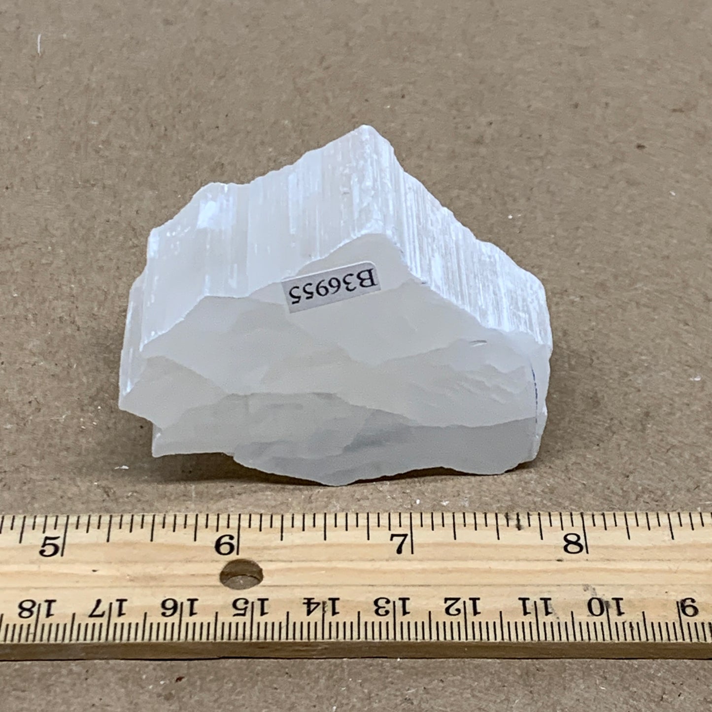 0.26 lbs, 2.6"x1.8"x1", Natural Clear Selenite Crystal Slab Gemstone, B36955