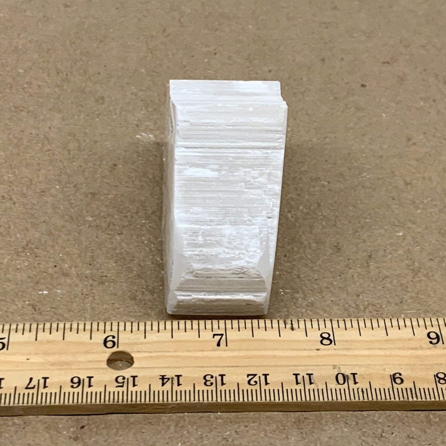 0.26 lbs, 2.6"x1.8"x1", Natural Clear Selenite Crystal Slab Gemstone, B36955