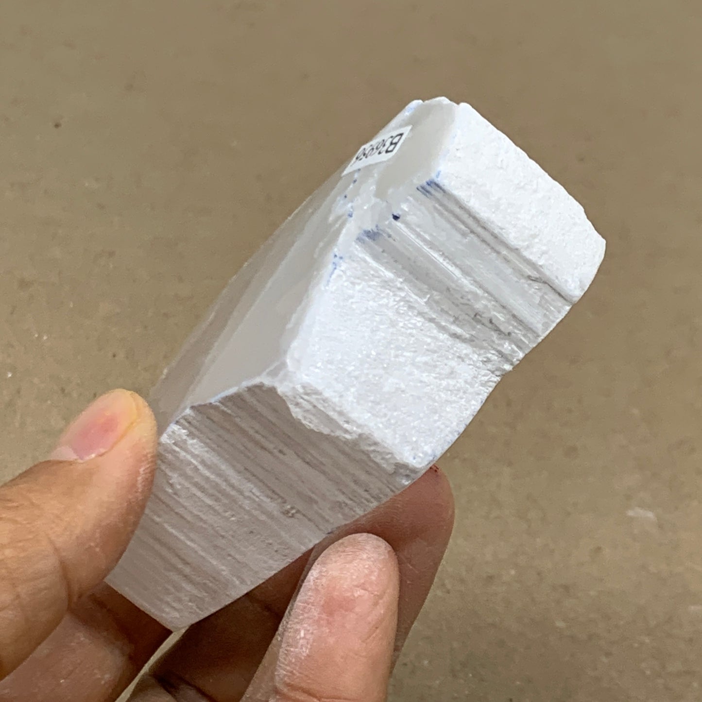 0.31 lbs, 2.4"x2.2"x1.1", Natural Clear Selenite Crystal Slab Gemstone, B36956