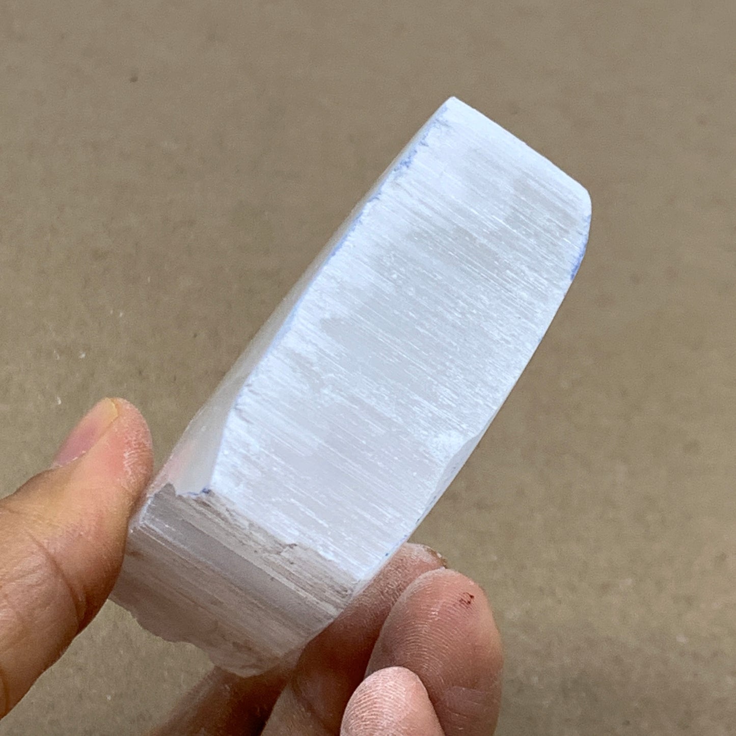 0.31 lbs, 2.4"x2.2"x1.1", Natural Clear Selenite Crystal Slab Gemstone, B36956