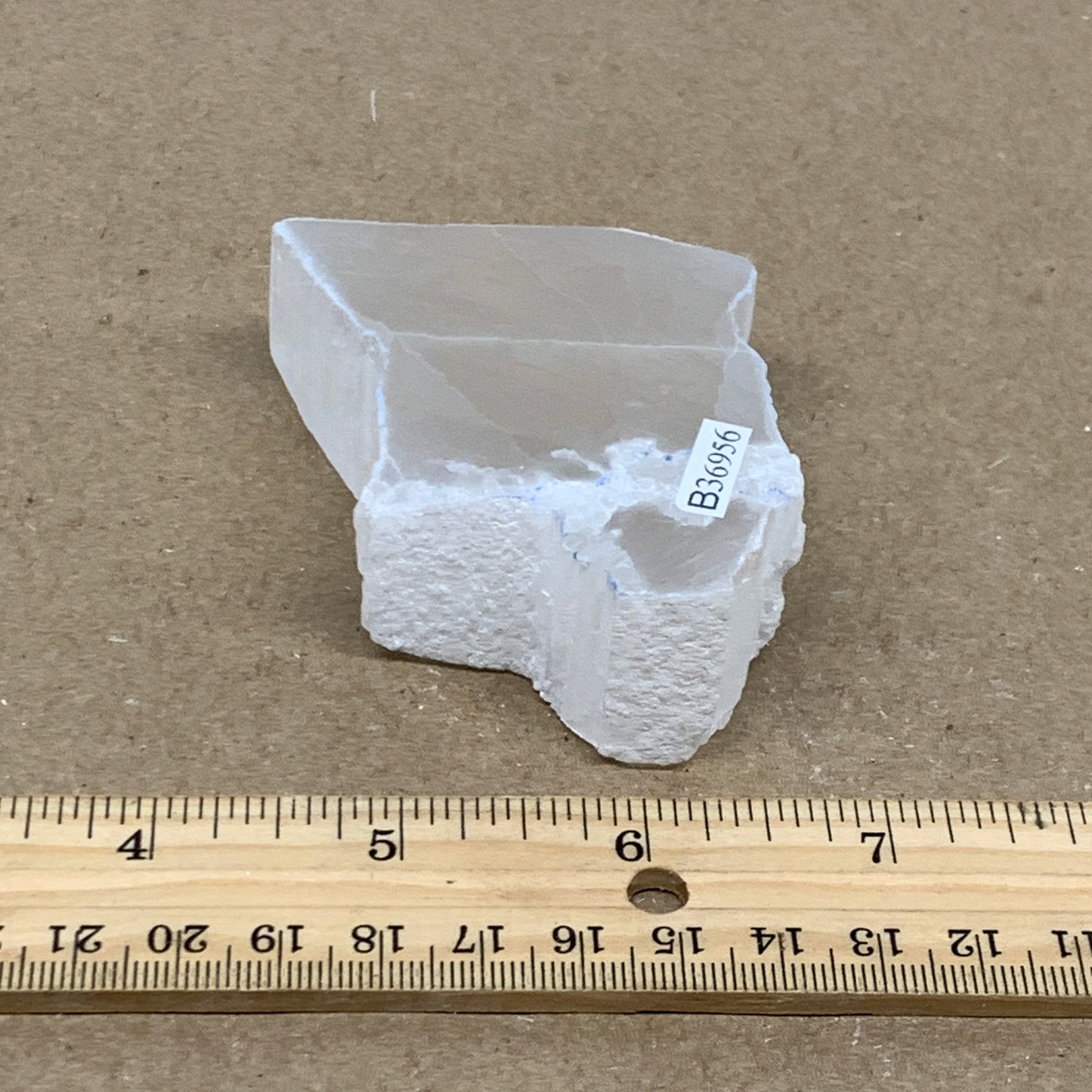 0.31 lbs, 2.4"x2.2"x1.1", Natural Clear Selenite Crystal Slab Gemstone, B36956