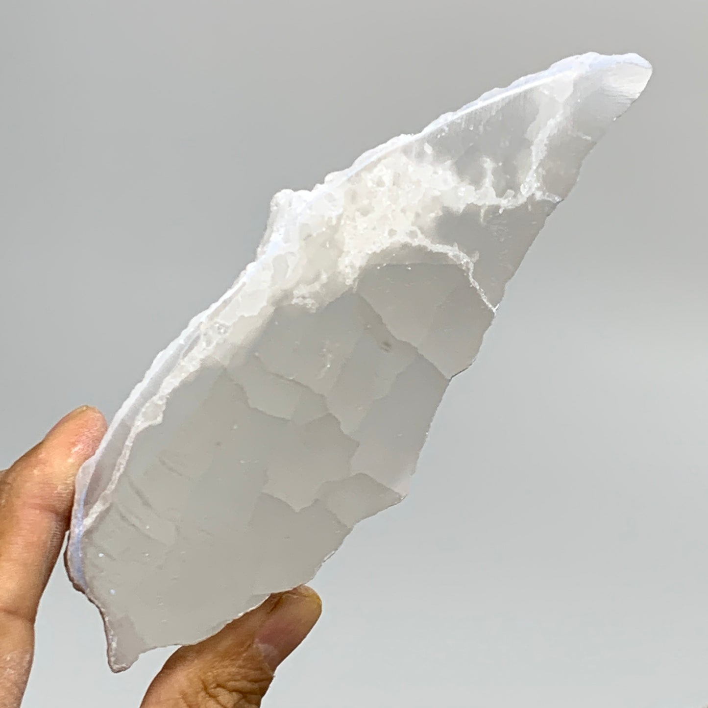 0.59 lbs, 5.7"x2"x1", Natural Clear Selenite Crystal Slab Gemstone, B36957