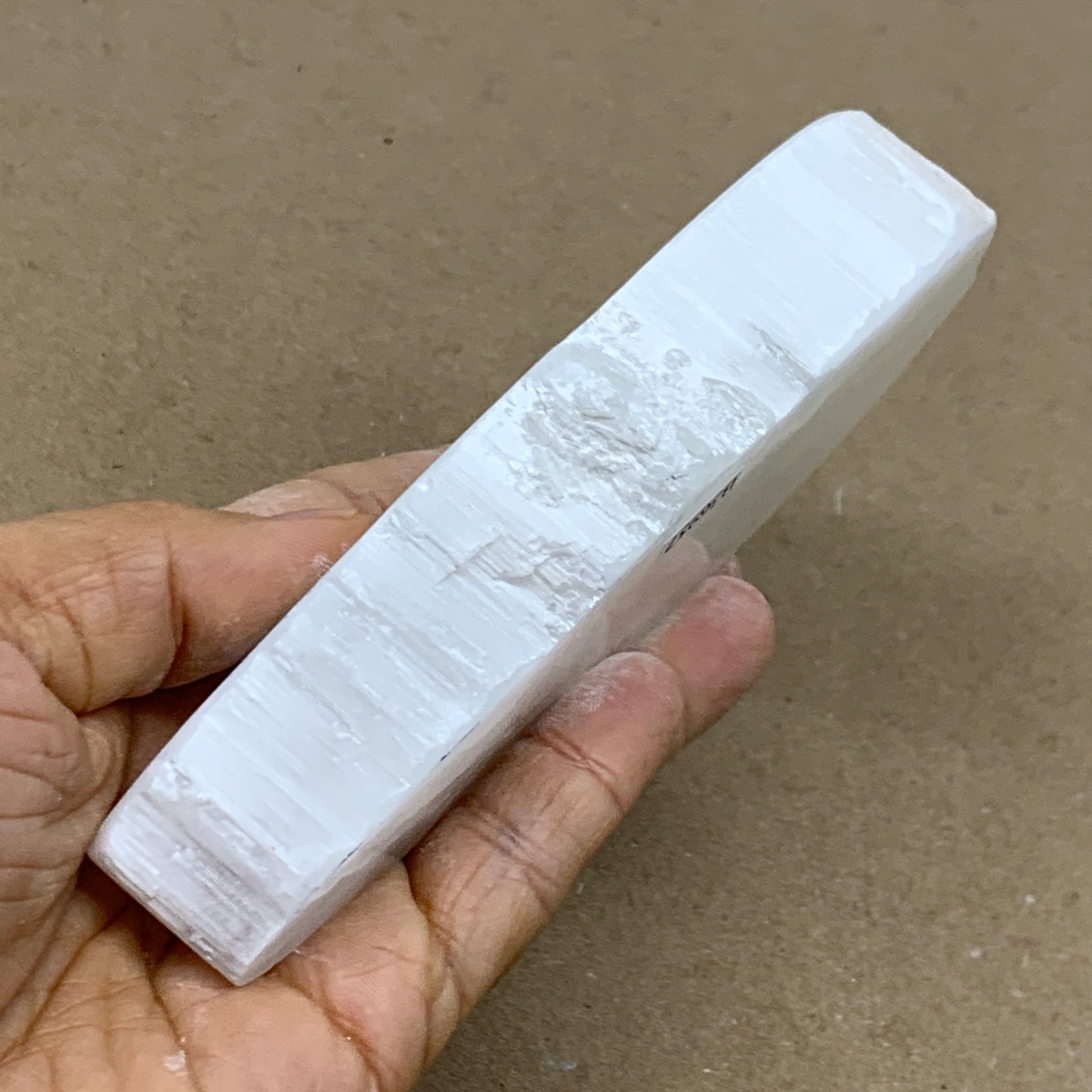 0.59 lbs, 5.7"x2"x1", Natural Clear Selenite Crystal Slab Gemstone, B36957