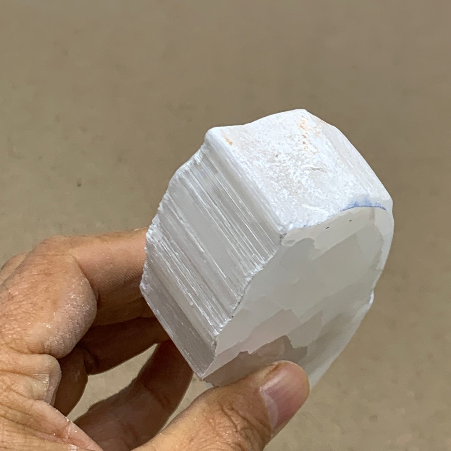 0.59 lbs, 5.7"x2"x1", Natural Clear Selenite Crystal Slab Gemstone, B36957