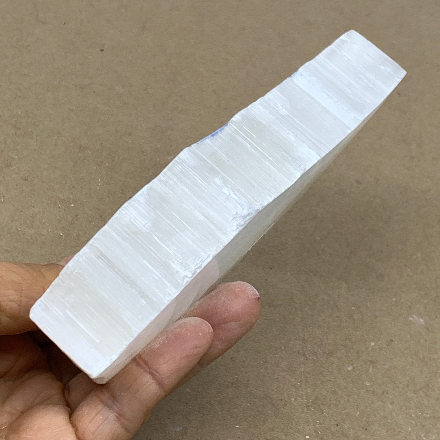 0.59 lbs, 5.7"x2"x1", Natural Clear Selenite Crystal Slab Gemstone, B36957