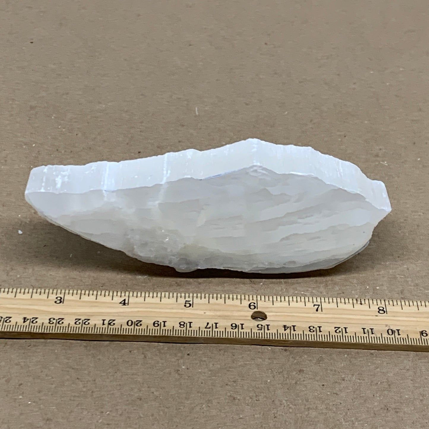 0.59 lbs, 5.7"x2"x1", Natural Clear Selenite Crystal Slab Gemstone, B36957