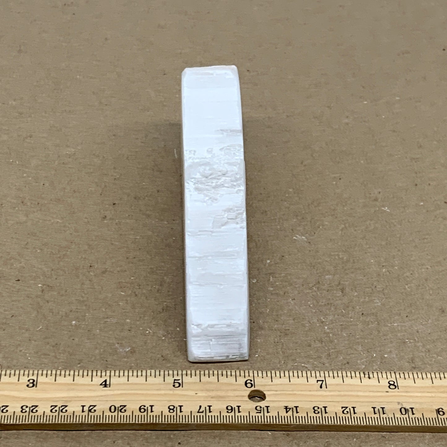 0.59 lbs, 5.7"x2"x1", Natural Clear Selenite Crystal Slab Gemstone, B36957