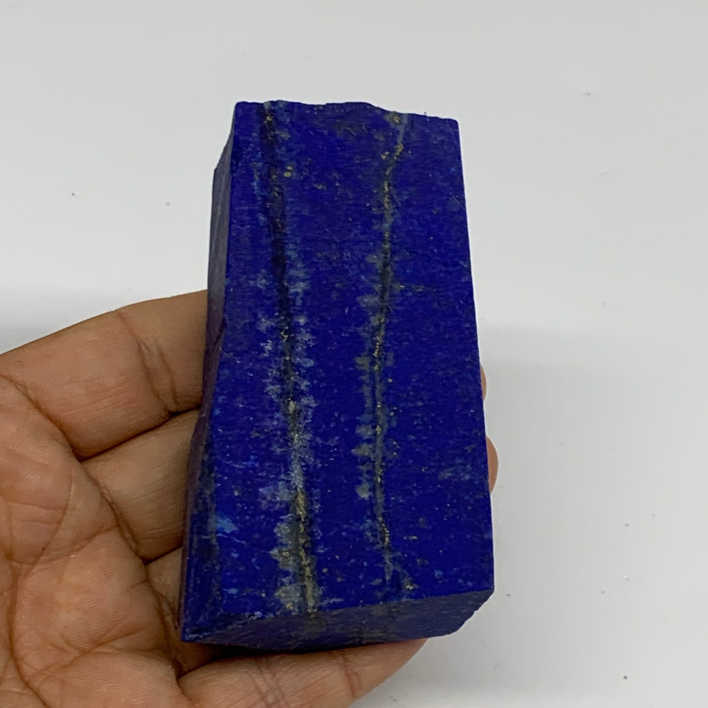 214.3g, 3.3"x1.8"x0.9", High Grade Natural Rough Lapis Lazuli @Afghanistan,B3268