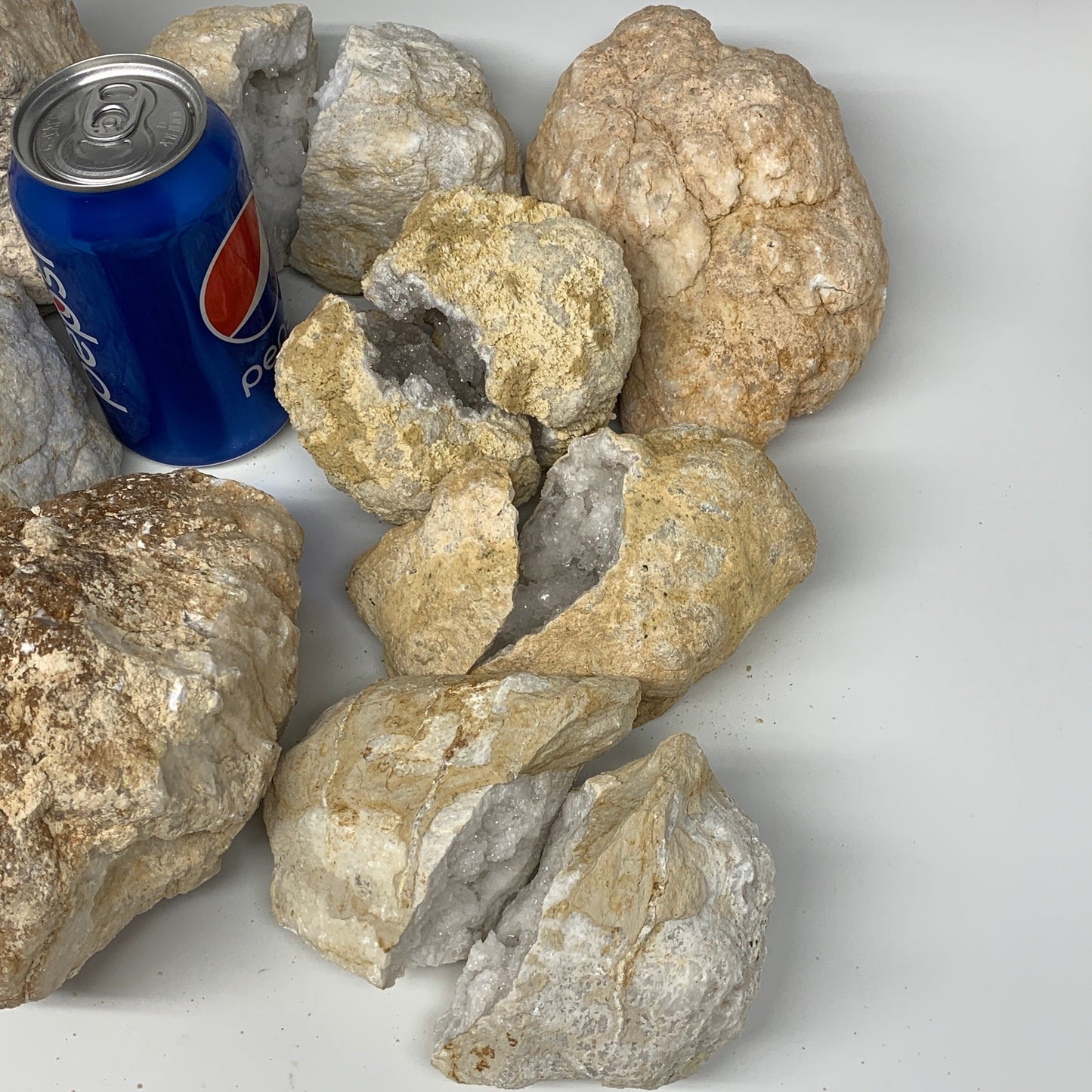 20.91 Lbs,3.7"-7.3", 8 Pairs, Natural Quartz Geodes @Morocco, Wholesale,B10633
