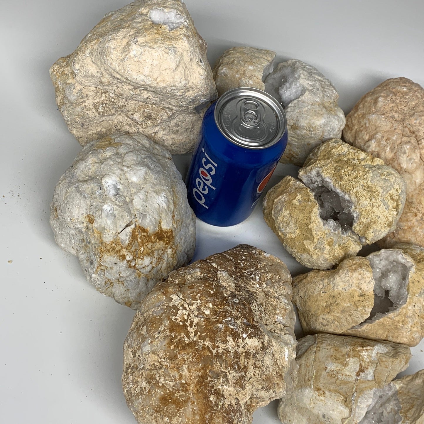 20.91 Lbs,3.7"-7.3", 8 Pairs, Natural Quartz Geodes @Morocco, Wholesale,B10633