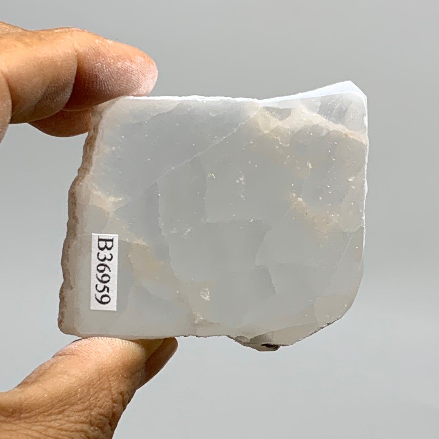 0.30 lbs, 2.3"x2"x1", Natural Clear Selenite Crystal Slab Gemstone, B36959