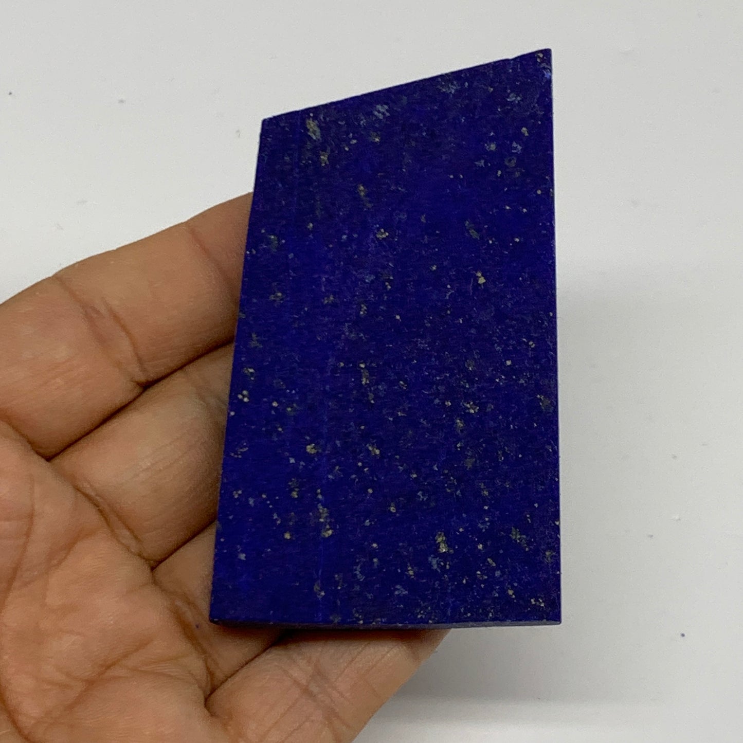72.4g, 3"x1.7"x0.3", High Grade Natural Rough Lapis Lazuli @Afghanistan,B32688