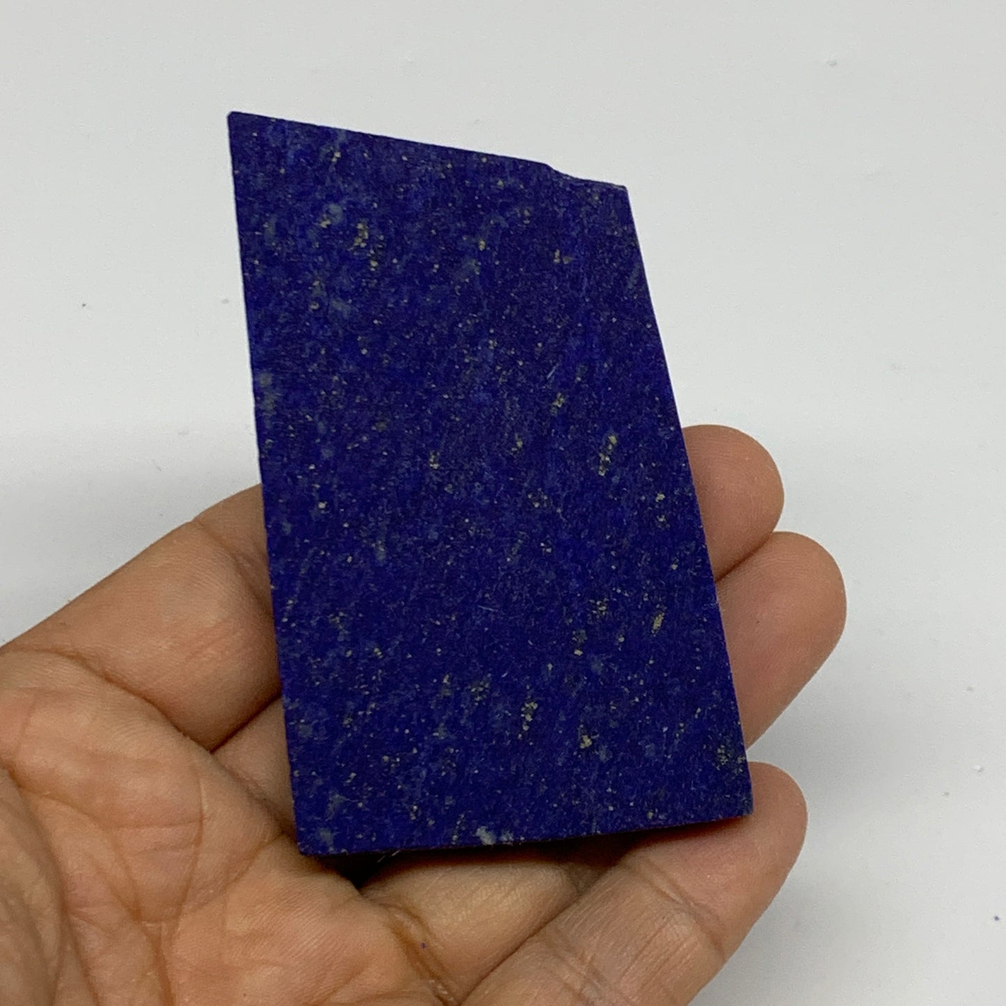 72.4g, 3"x1.7"x0.3", High Grade Natural Rough Lapis Lazuli @Afghanistan,B32688