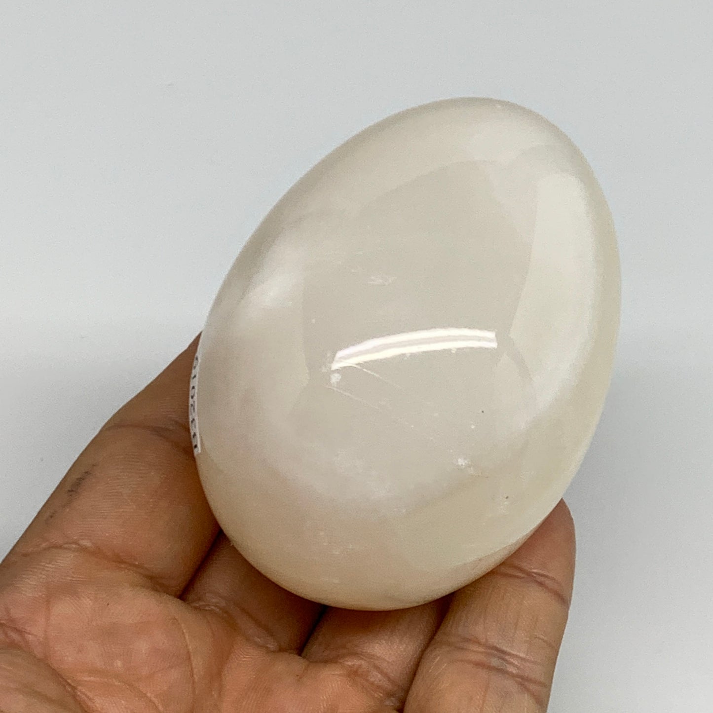 270g, 2.8"x2" Natural Green Onyx Egg Gemstone Mineral, from Pakistan, B32019