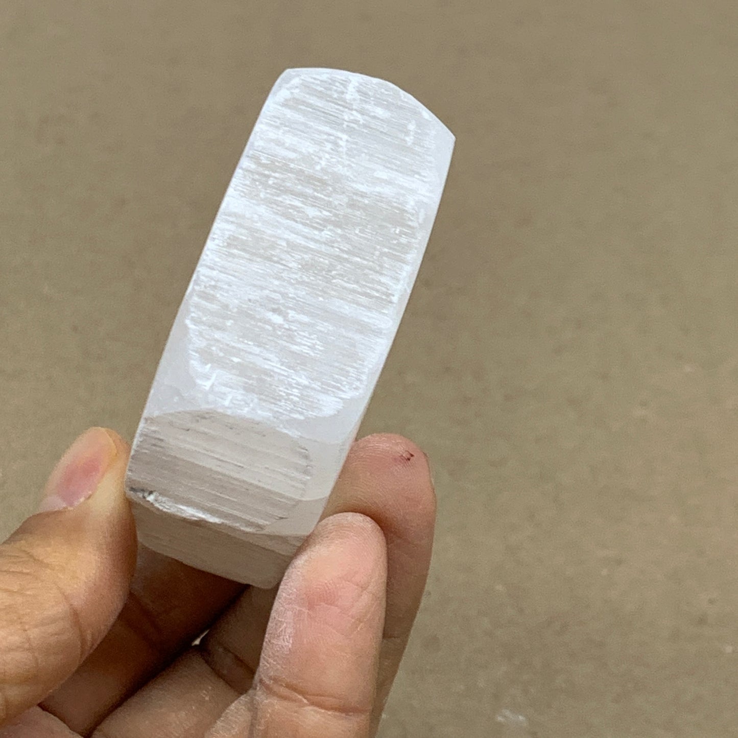 0.30 lbs, 2.3"x2"x1", Natural Clear Selenite Crystal Slab Gemstone, B36959