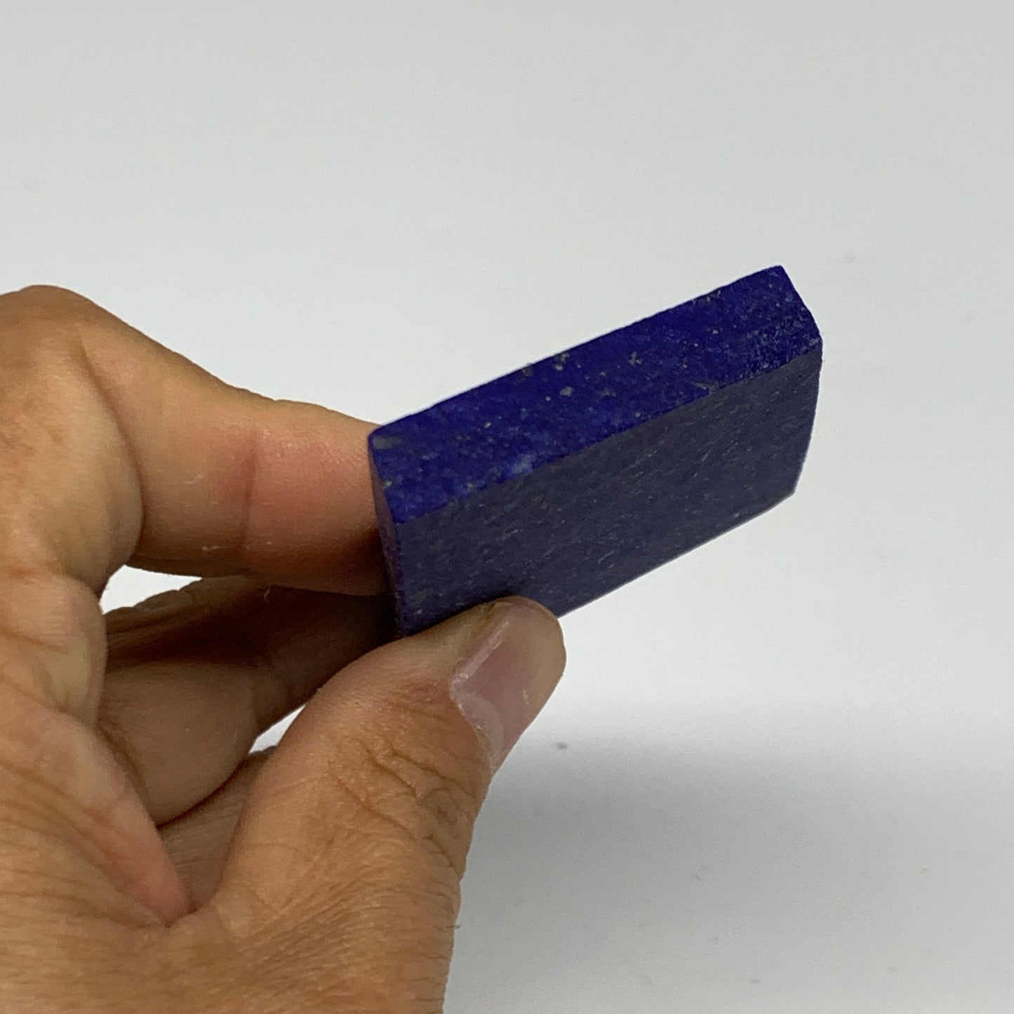 72.4g, 3"x1.7"x0.3", High Grade Natural Rough Lapis Lazuli @Afghanistan,B32688