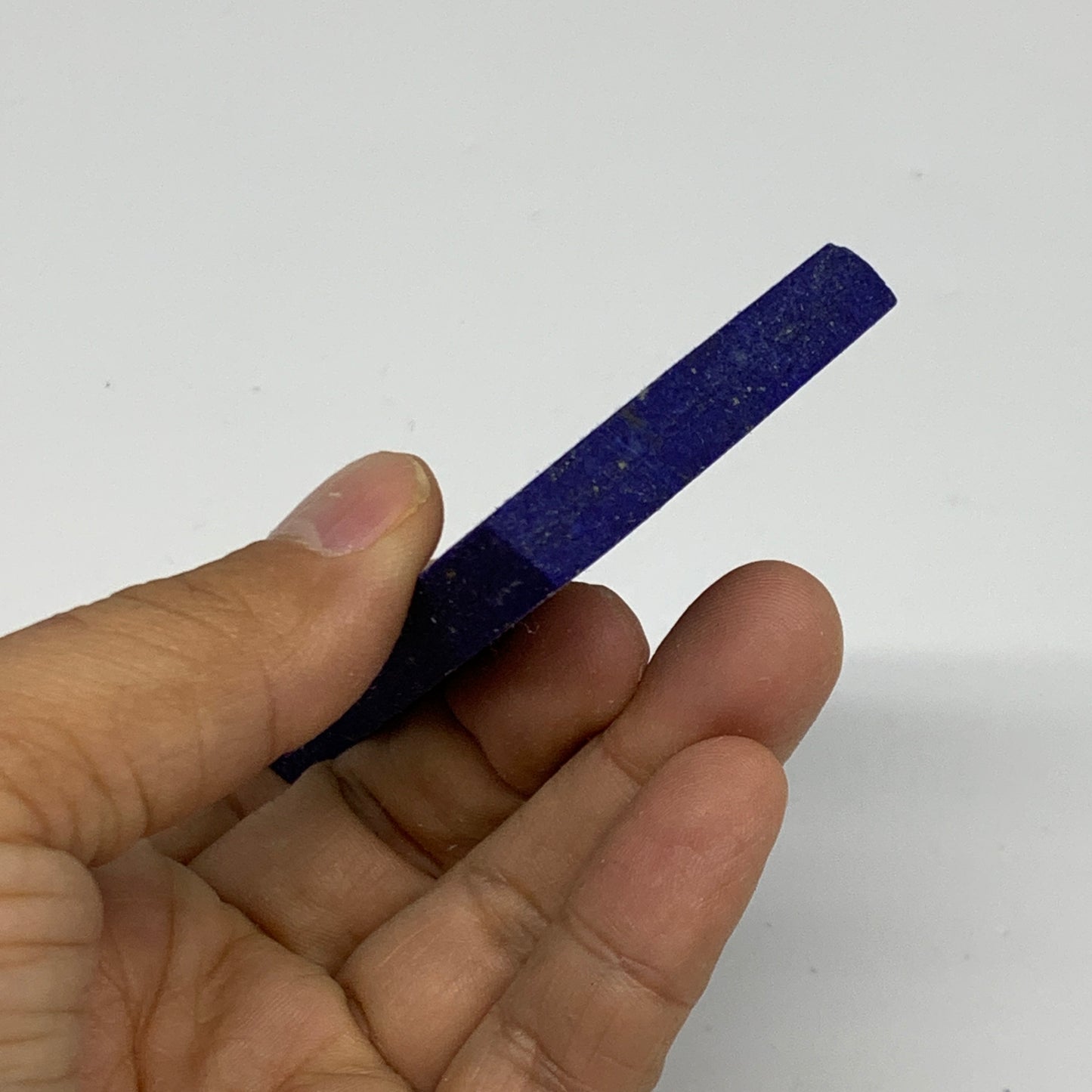 72.4g, 3"x1.7"x0.3", High Grade Natural Rough Lapis Lazuli @Afghanistan,B32688