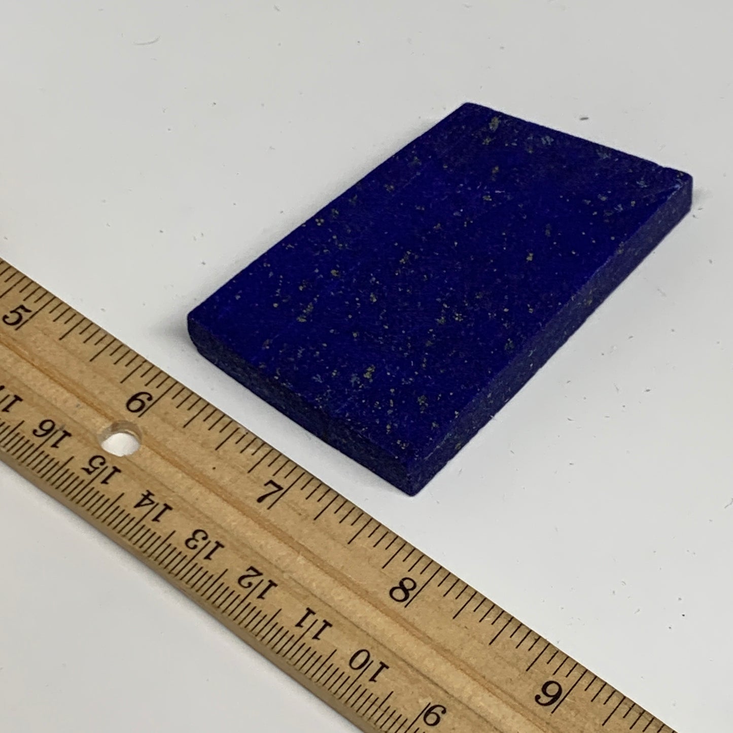 72.4g, 3"x1.7"x0.3", High Grade Natural Rough Lapis Lazuli @Afghanistan,B32688