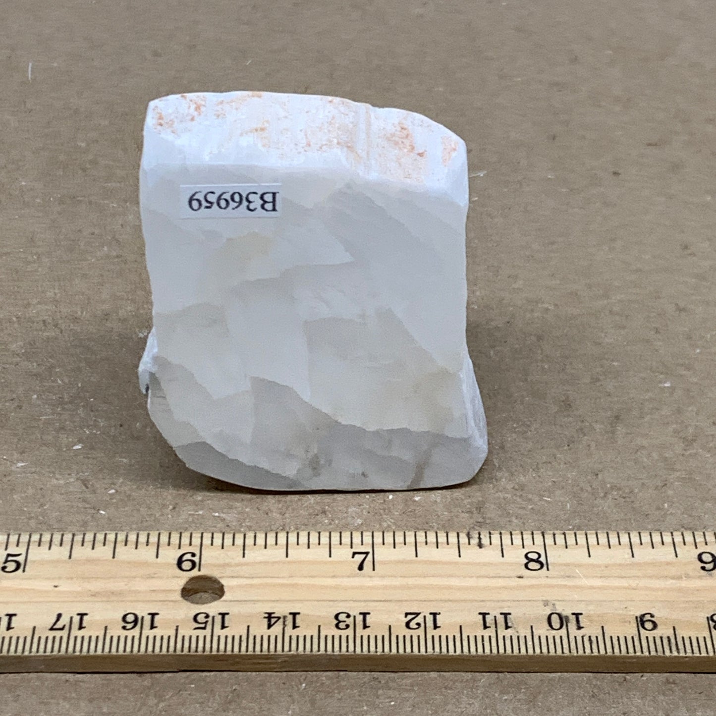 0.30 lbs, 2.3"x2"x1", Natural Clear Selenite Crystal Slab Gemstone, B36959