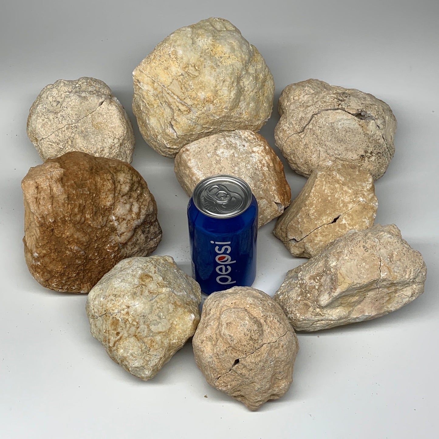 22.48 Lbs,4.3"-6", 9 Pairs, Natural Quartz Geodes @Morocco, Wholesale,B10635