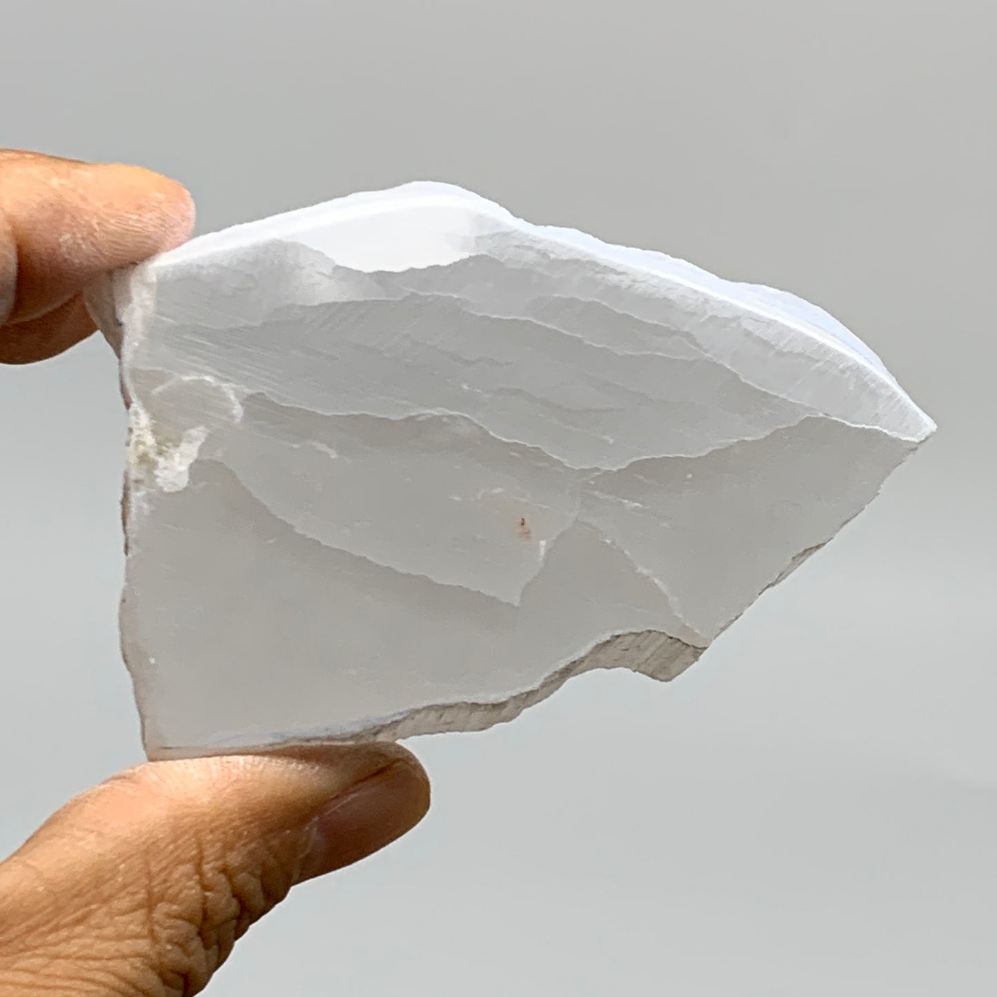 0.33 lbs, 2.9"x1.9"x1", Natural Clear Selenite Crystal Slab Gemstone, B36960