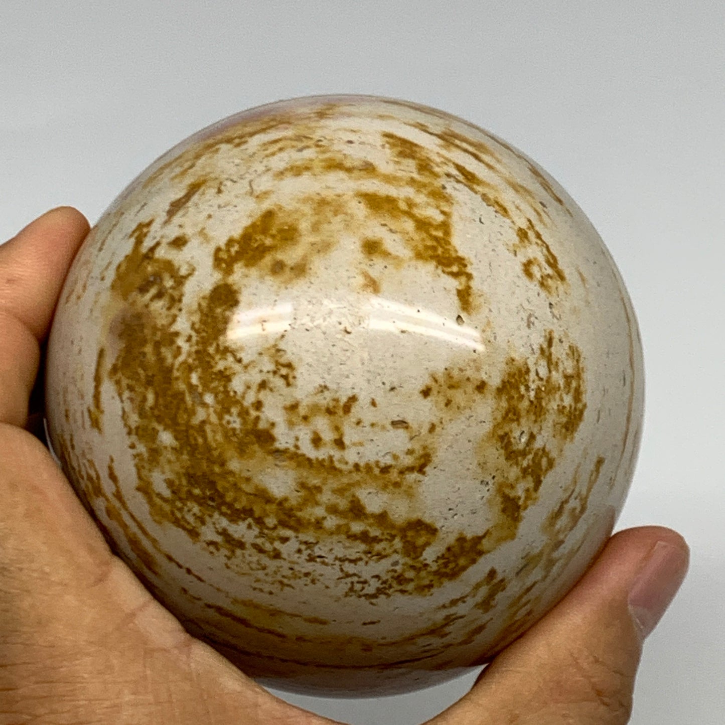 1.66 lbs, 3.3" (83mm), Polychrome Jasper Sphere Ball Crystal @Madagascar, B29830
