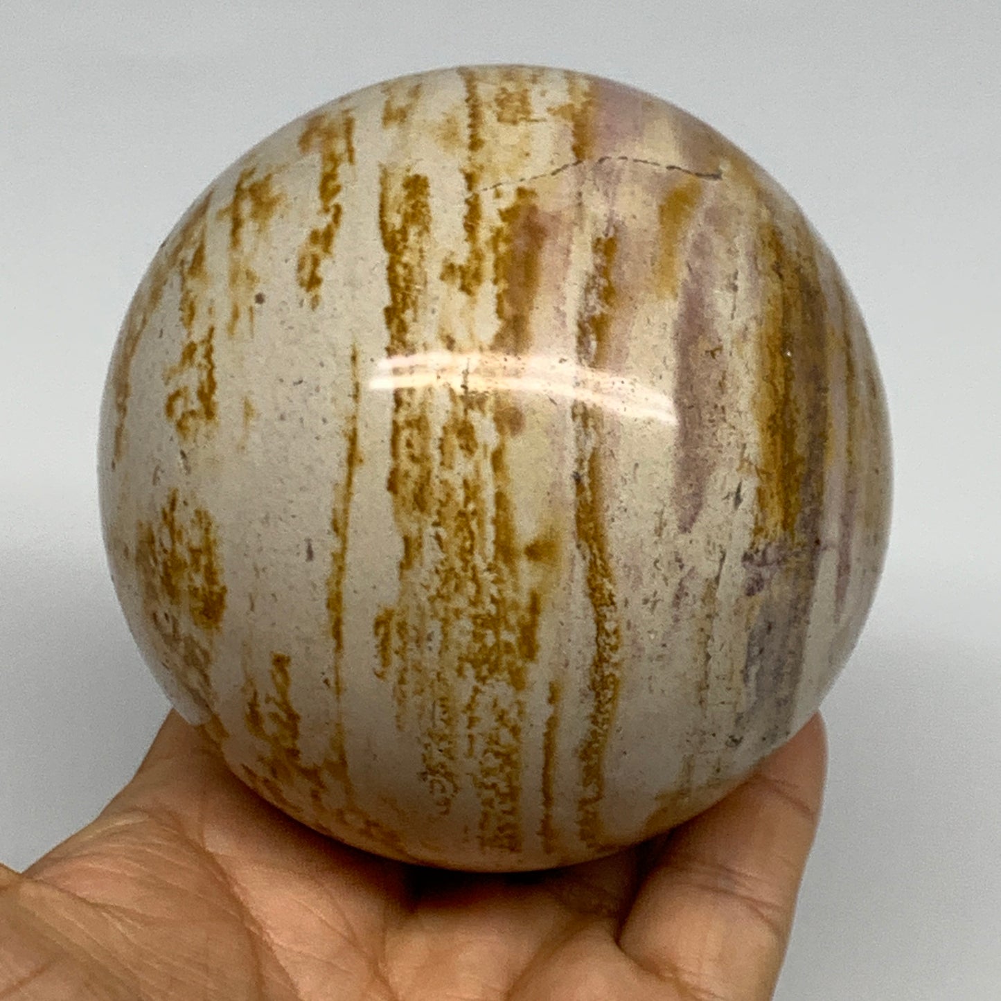 1.66 lbs, 3.3" (83mm), Polychrome Jasper Sphere Ball Crystal @Madagascar, B29830