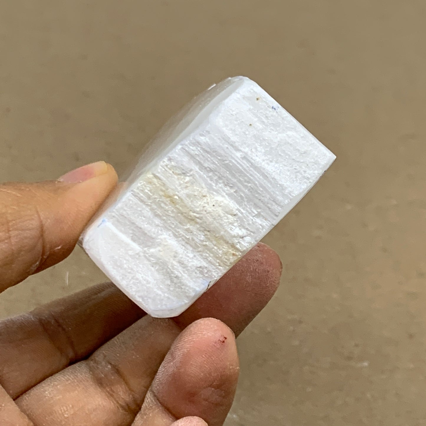 0.33 lbs, 2.9"x1.9"x1", Natural Clear Selenite Crystal Slab Gemstone, B36960