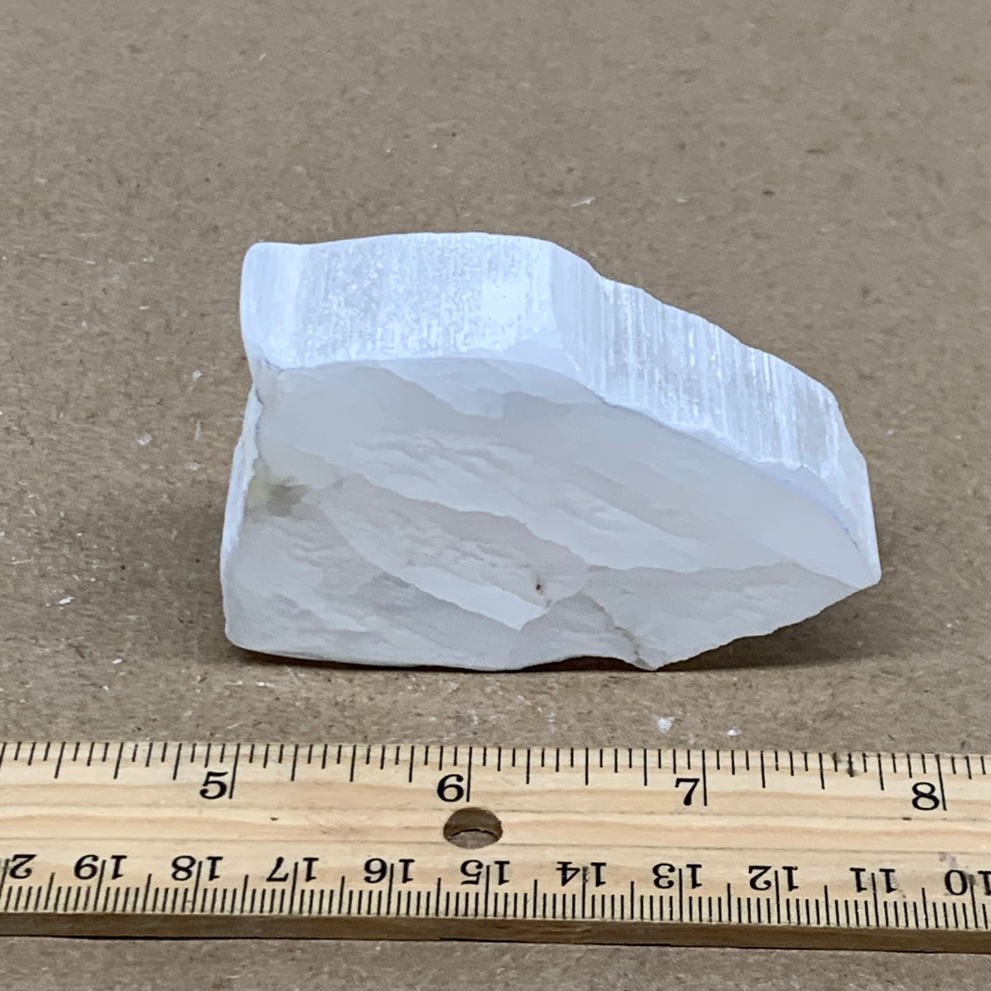 0.33 lbs, 2.9"x1.9"x1", Natural Clear Selenite Crystal Slab Gemstone, B36960