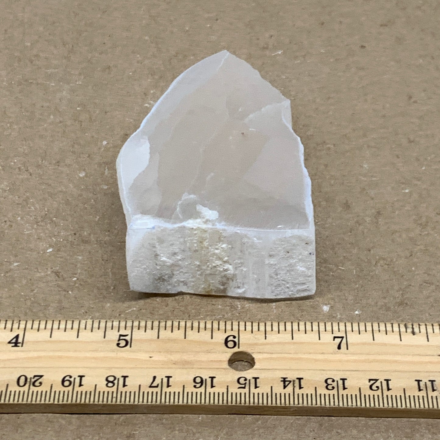 0.33 lbs, 2.9"x1.9"x1", Natural Clear Selenite Crystal Slab Gemstone, B36960
