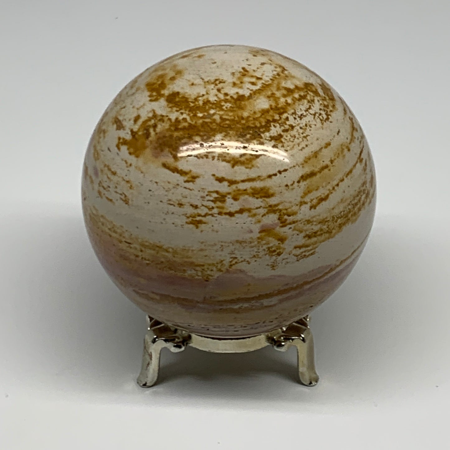1.66 lbs, 3.3" (83mm), Polychrome Jasper Sphere Ball Crystal @Madagascar, B29830